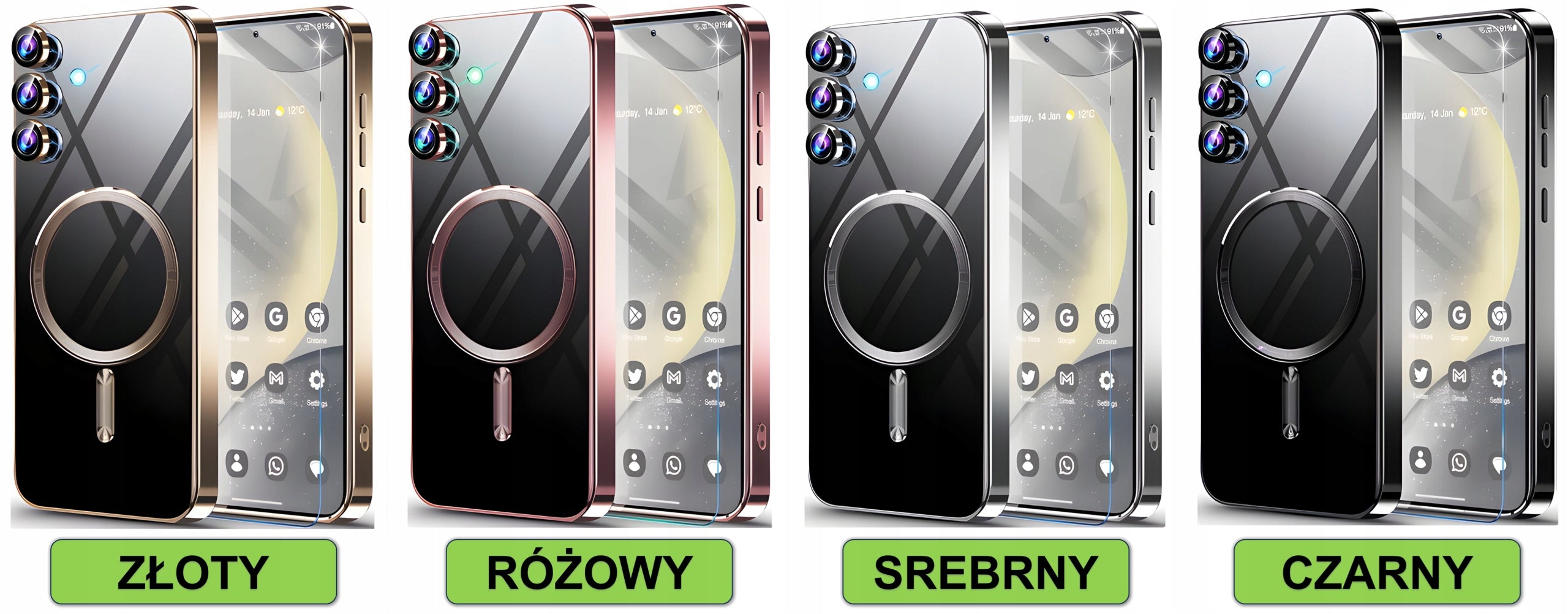 PROTECTIVE CASE MAGSAFE BACK CASE + GLASS 9H FOR SAMSUNG GALAXY S25 | COLORS Packaging status original