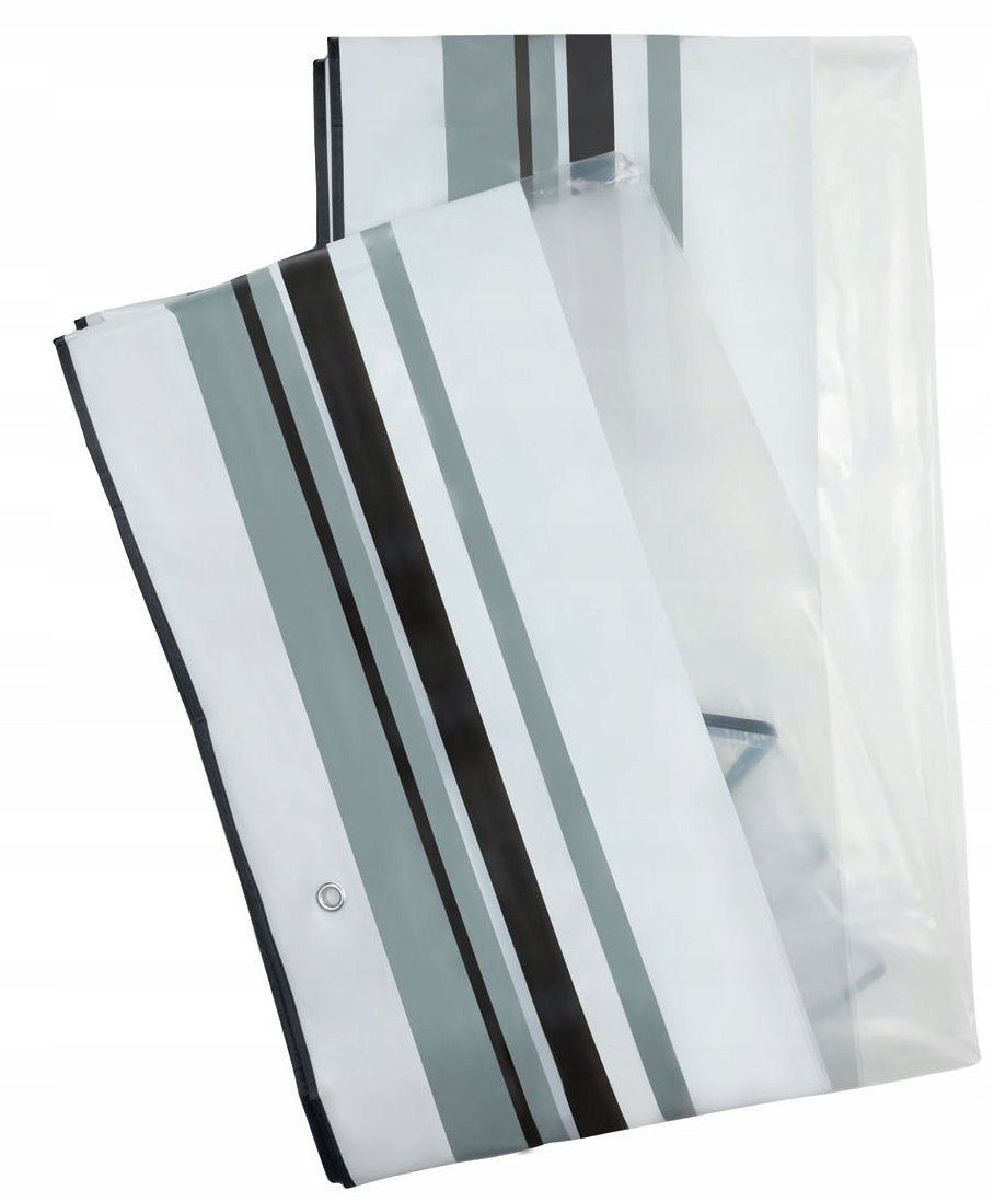 PROTECTIVE COVER FOR CHAIRS, transparent, dimensions: 91x63x43/119 cm (W x L x H) Length 70 cm
