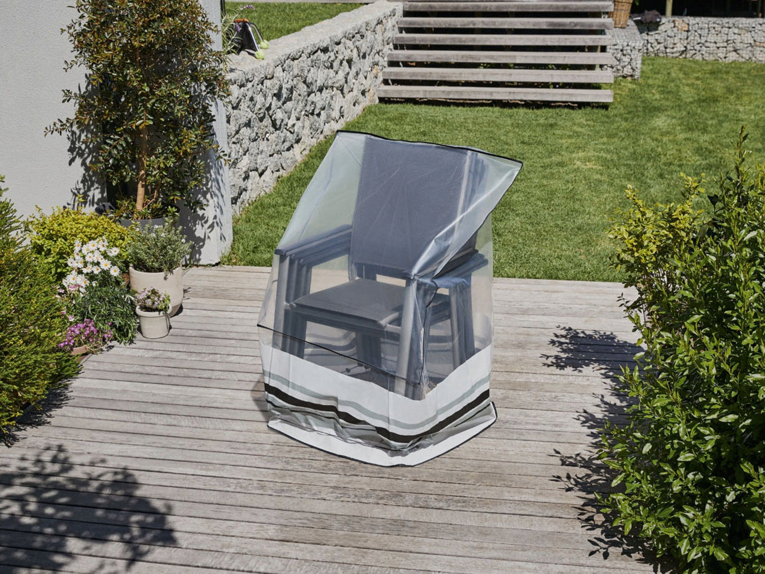 PROTECTIVE COVER FOR CHAIRS, transparent, dimensions: 91x63x43/119 cm (W x L x H) Manufacturer code 4688456