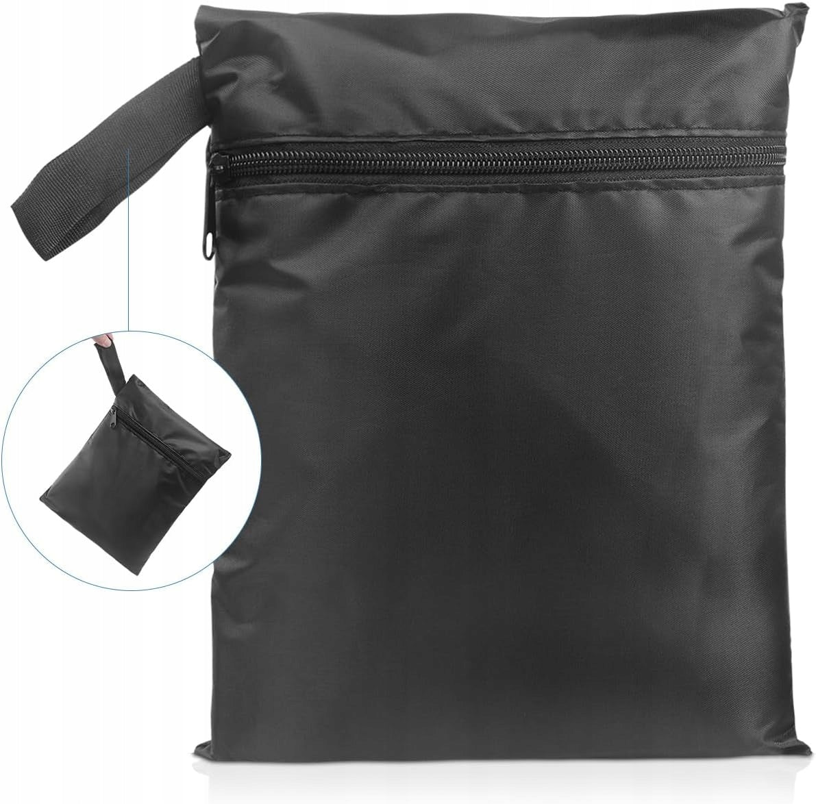 PROTECTIVE COVER FOR SUN LOUNGER FOR GARDEN WATERPROOF WINDPROOF BLACK Kind For Lawn Chair