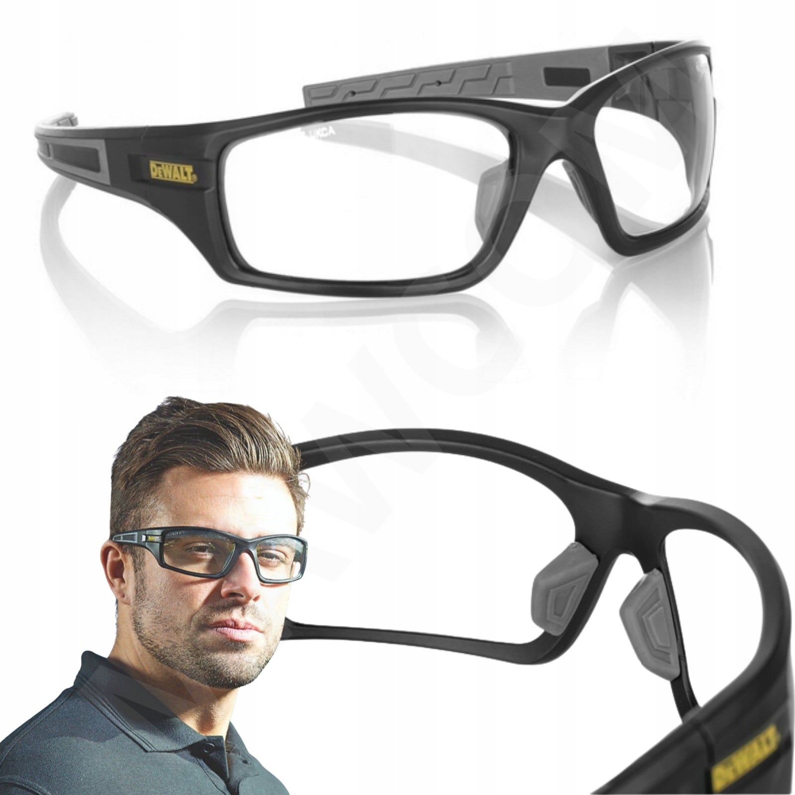 PROTECTIVE GLASSES TRANSPARENT ANTI-CHIPPING DeWalt DPG101-1D