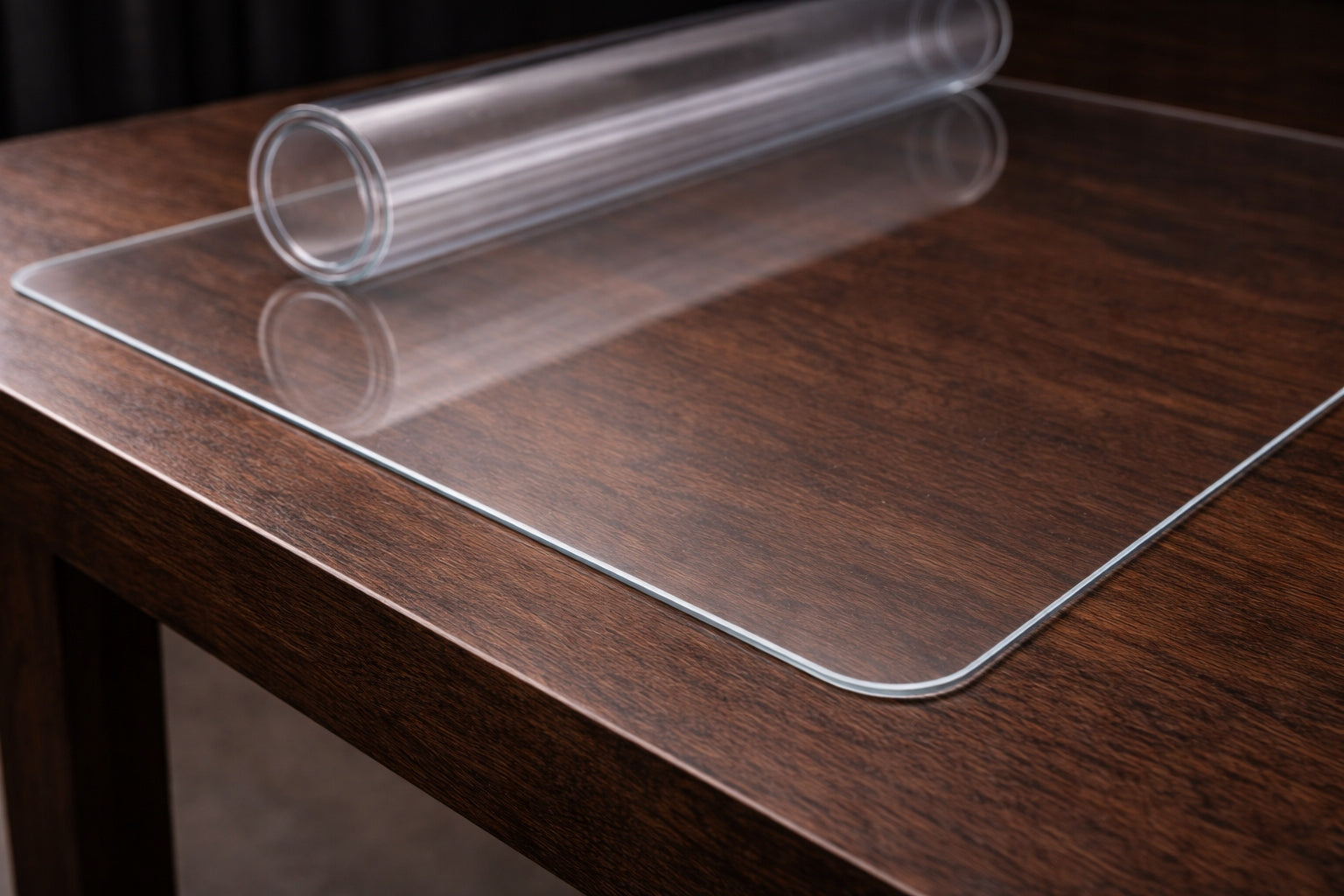PROTECTIVE MAT – COUNTERTOP / TABLE 2MM PVC | SOFT GLASS 160x90cm Product width 90 cm