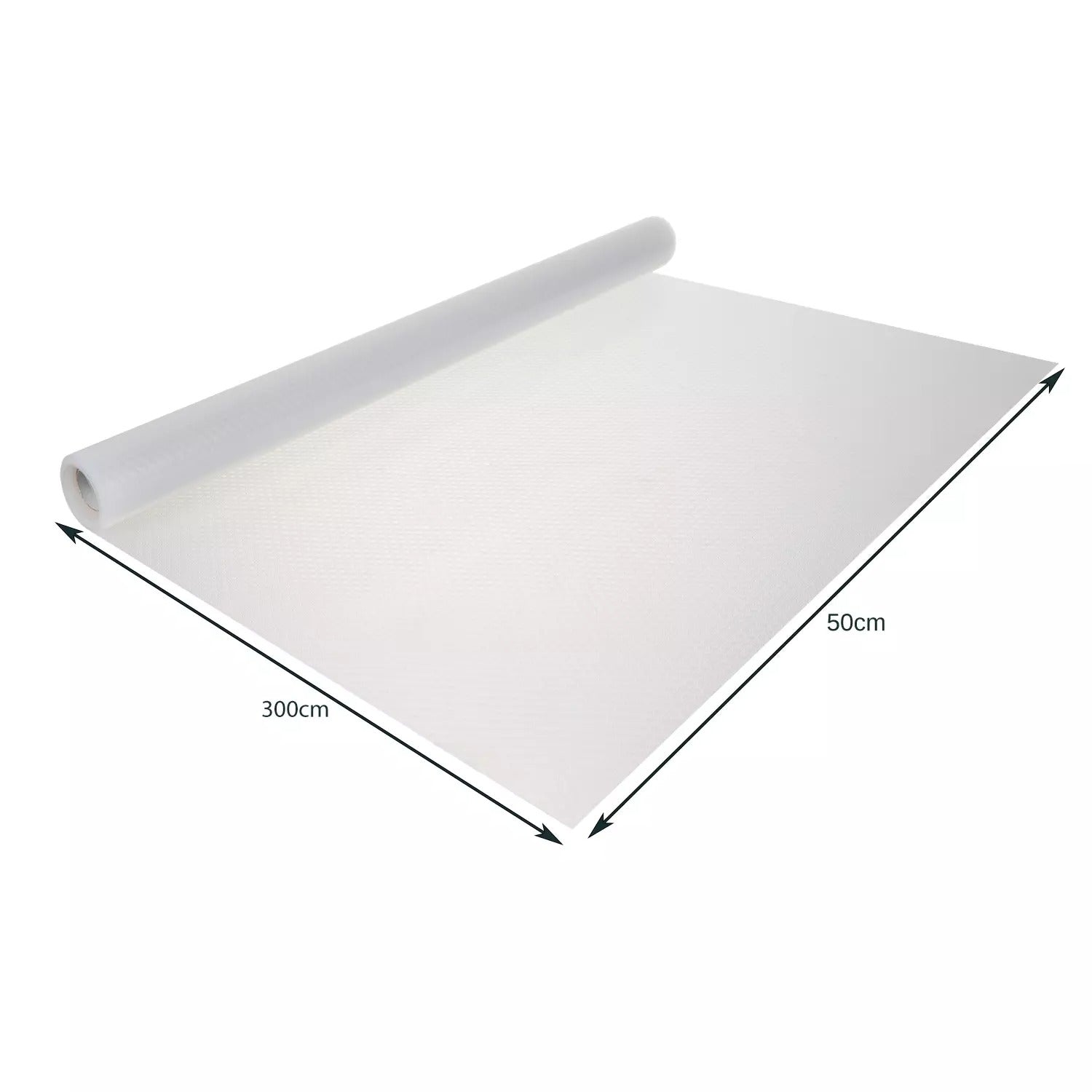 PROTECTIVE MAT FOR CABINETS NON-SLIP 300x50 CM TRANSPARENT Packaging status original