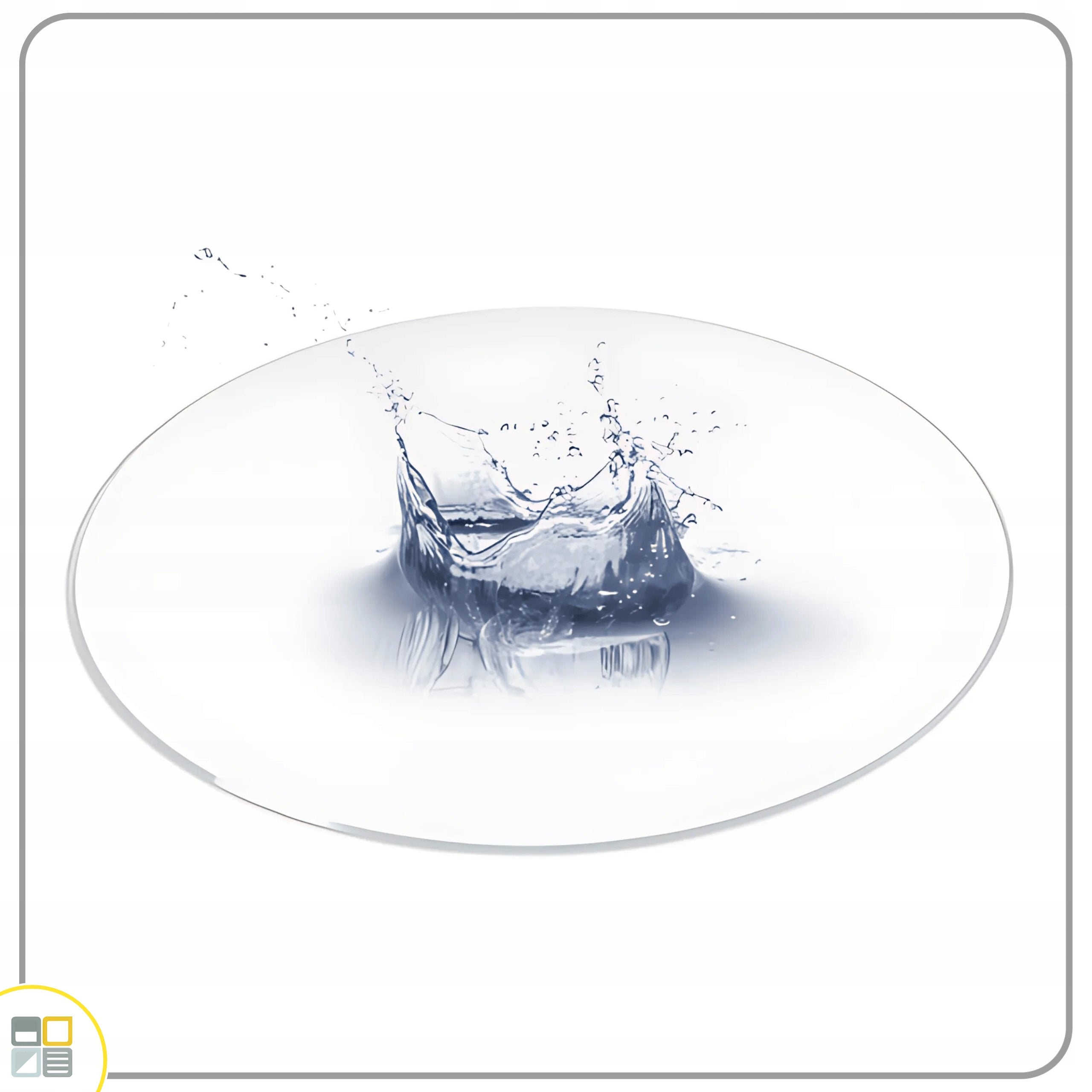 PROTECTIVE MAT PAD TABLE TOP 2mm 110cm ROUND Color transparent