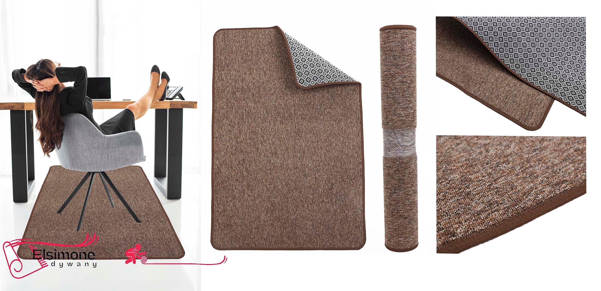 PROTECTIVE MAT UNDER CHAIR ANTI-SLIP RUG 100X150 CM ELSIMONE Manufacturer code Dywan Ochronny na Podłogę