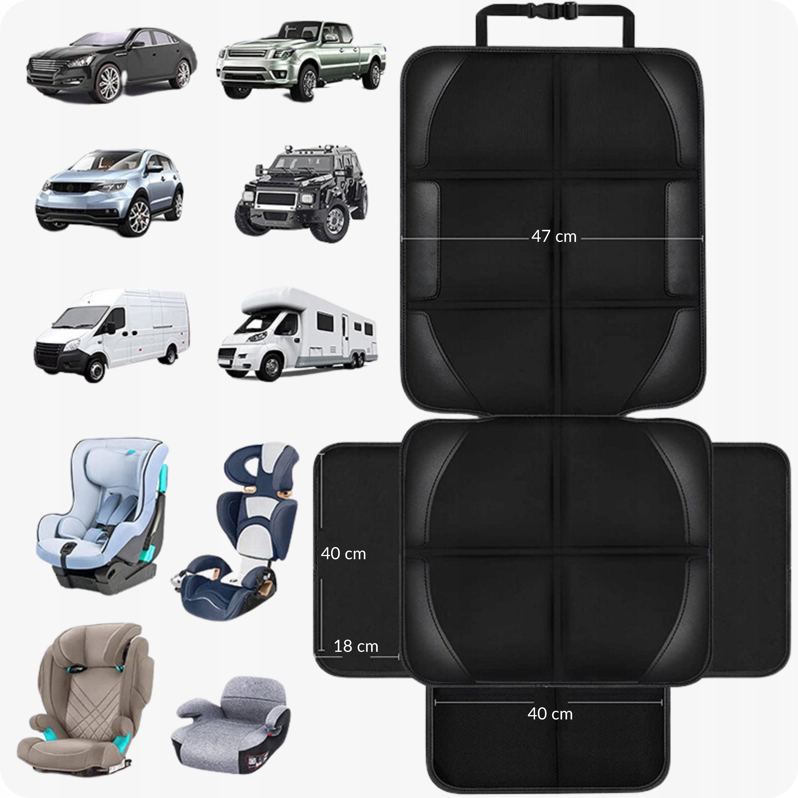 PROTECTIVE MAT under the seat Car seat for Baby Dog Packaging status original