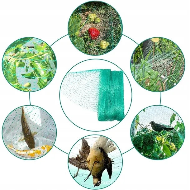PROTECTIVE NET FOR BIRDS AGAINST BIRDS ANIMALS FOR BALCONY GARDEN 4x5 m Net length 4 m