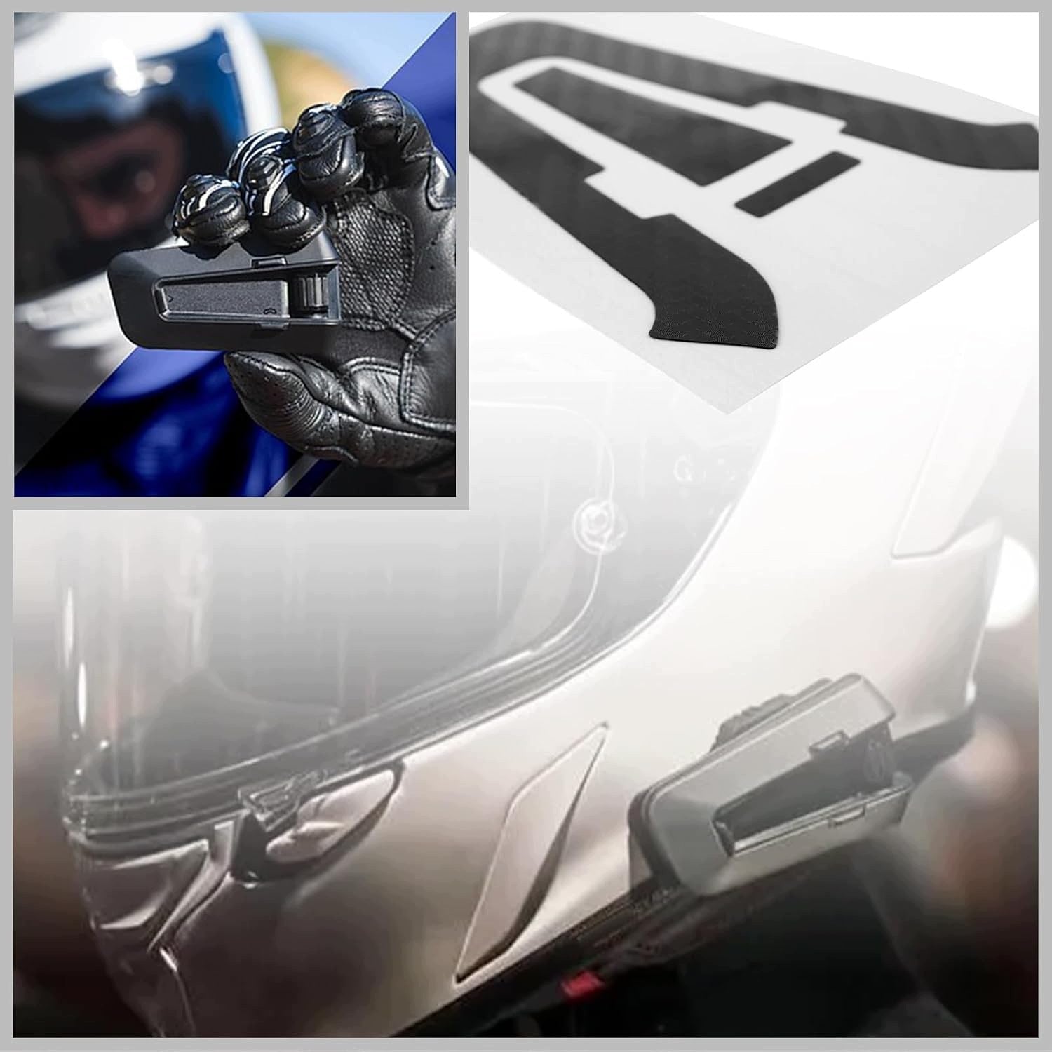 PROTECTIVE STICKERS CARBON FIBER HEADSET FOR PACKTALK Manufacturer no brand
