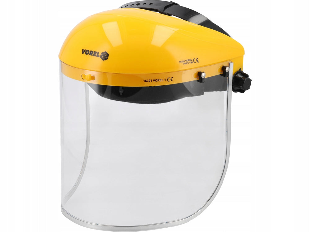 PROTECTIVE VISOR FACE SHIELD HEALTH AND SAFETY ADJUSTABLE WITH HEADER 395x200mm VOREL Packaging status original