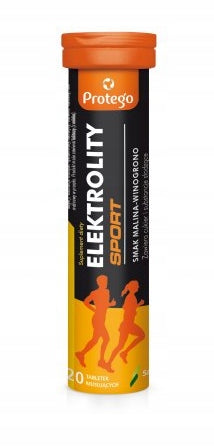 PROTEGO SPORT ELECTROLYTES TASTE RASPBERRY GRAPE 20 EFFERVESCENT TABLETS