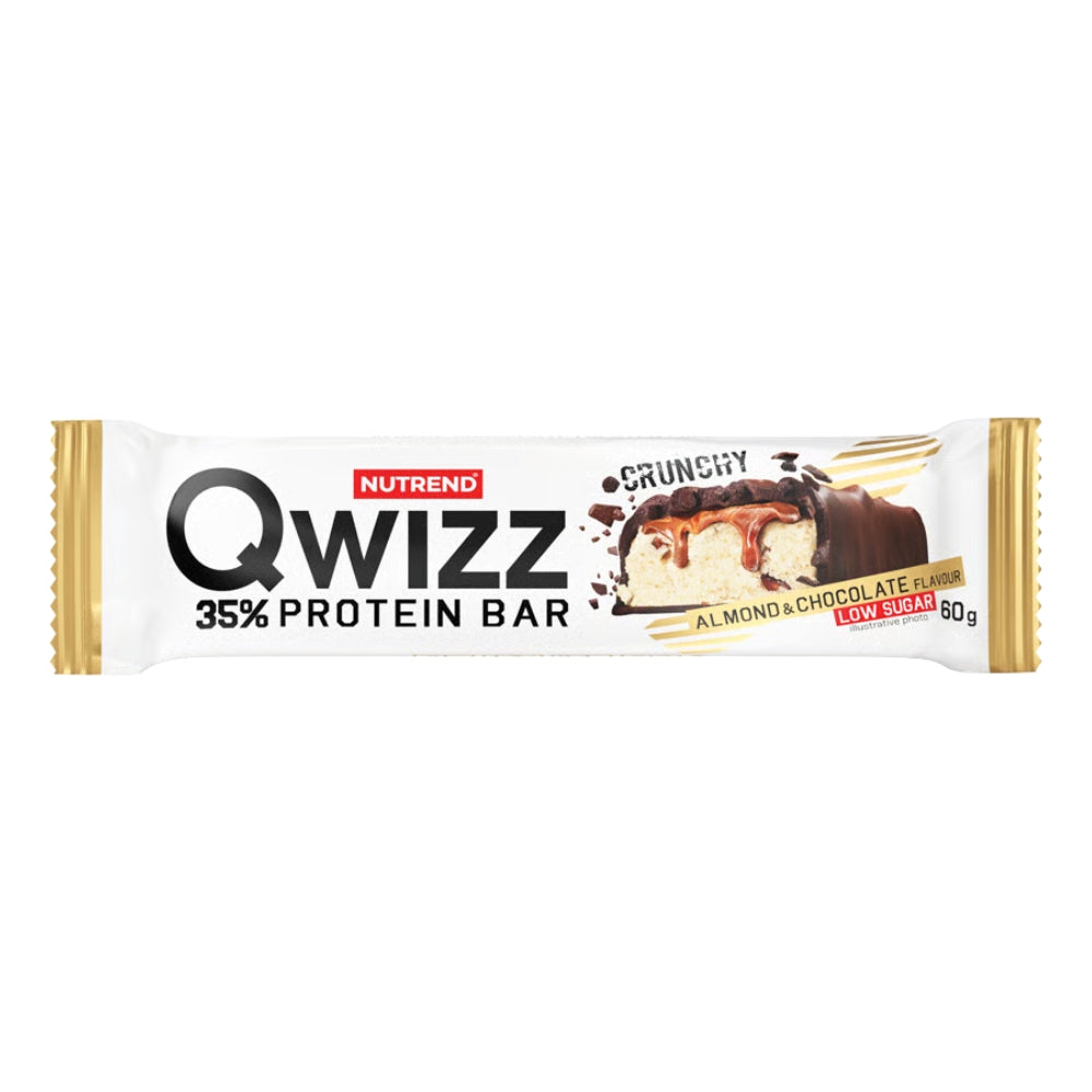 PROTEIN BAR 35% QWIZZ PROTEIN BAR 60g PROTEIN FIBER CARBOHYDRATE STRENGTH Expiration date at least six months from the date of purchase