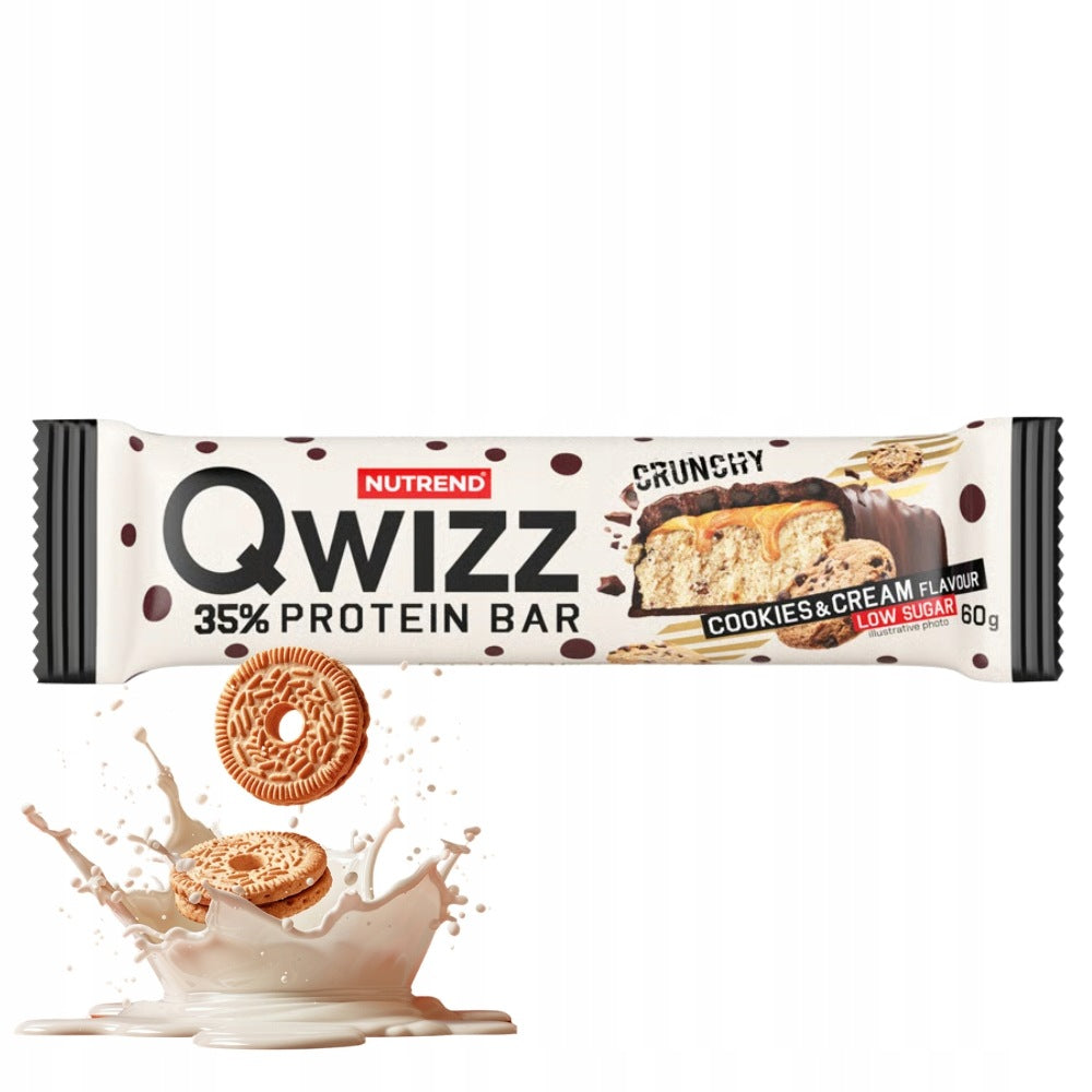 PROTEIN BAR 35% QWIZZ PROTEIN BAR 60g PROTEINS CARBOHYDRATES FOR ENERGY