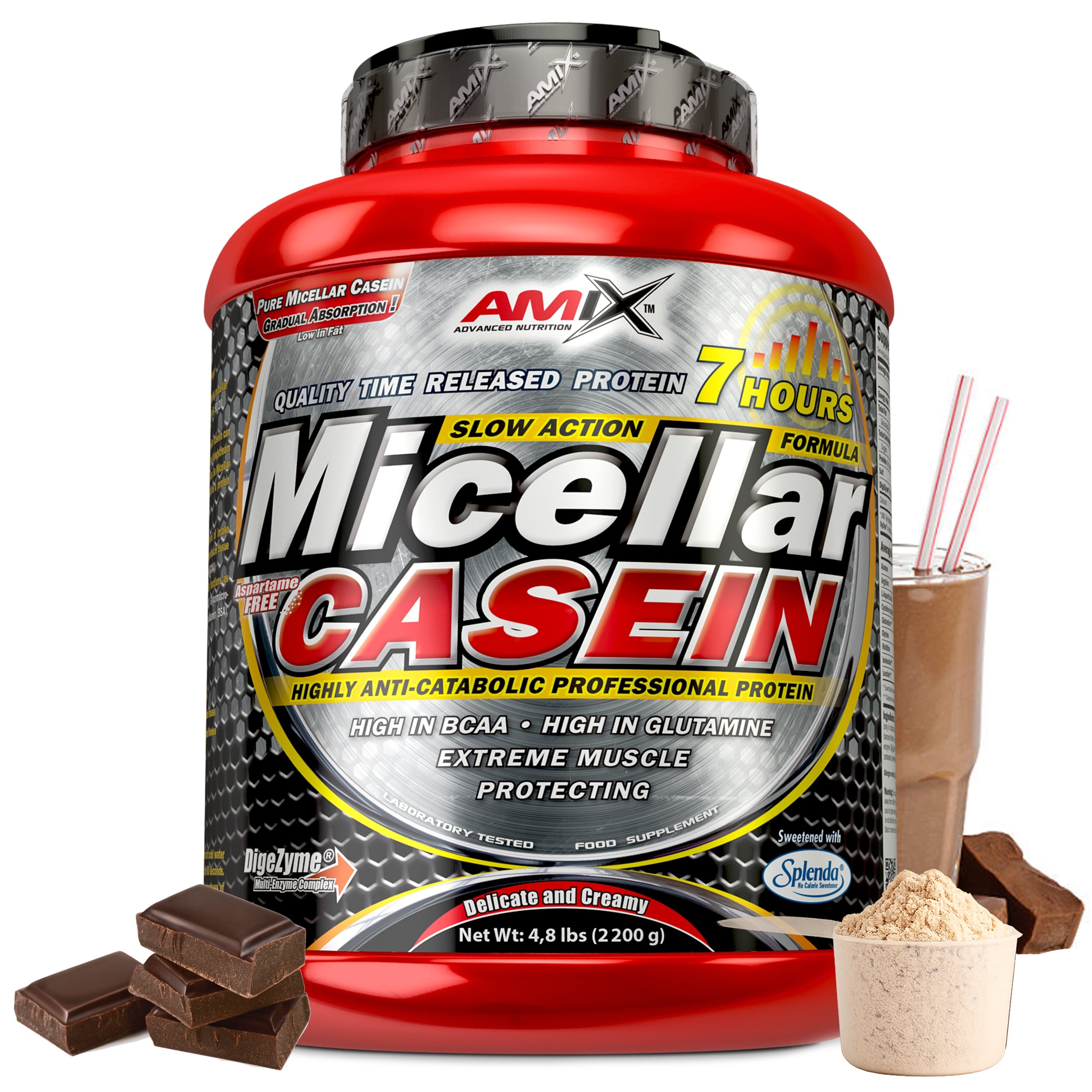 PROTEIN CASEIN Amix Micellar Casein 2200g - Protein supplement for the night