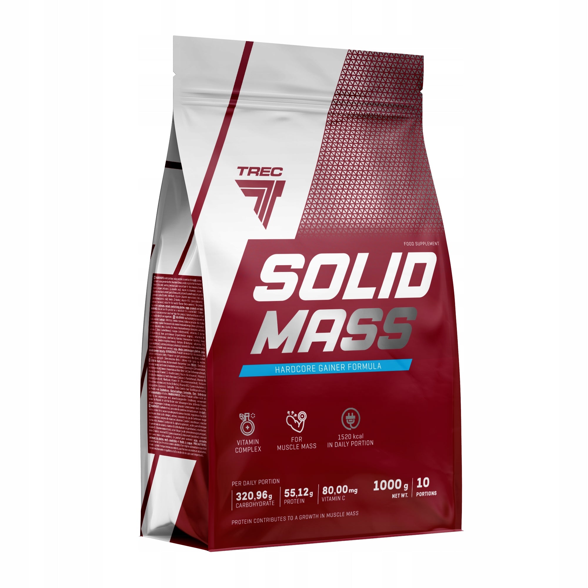 PROTEIN GAINER TREC SOLID MASS 1000 g CARBOHYDRATE CONDITIONER 1 kg EAN (GTIN) 5901828342400