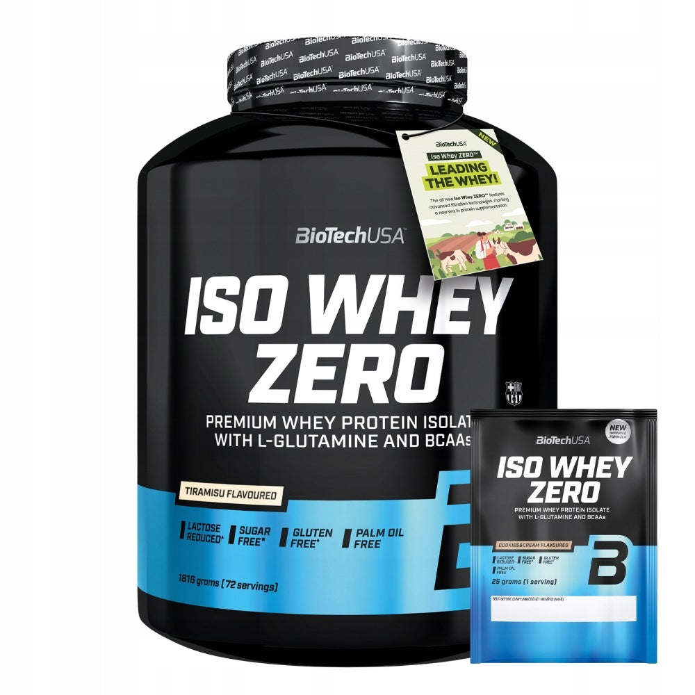 PROTEIN ISOLATE BIO TECH USA ISO WHEY ZERO 1816 G + 25 G MUSCLE REGENERATION Expiration date at least six months from the date of purchase