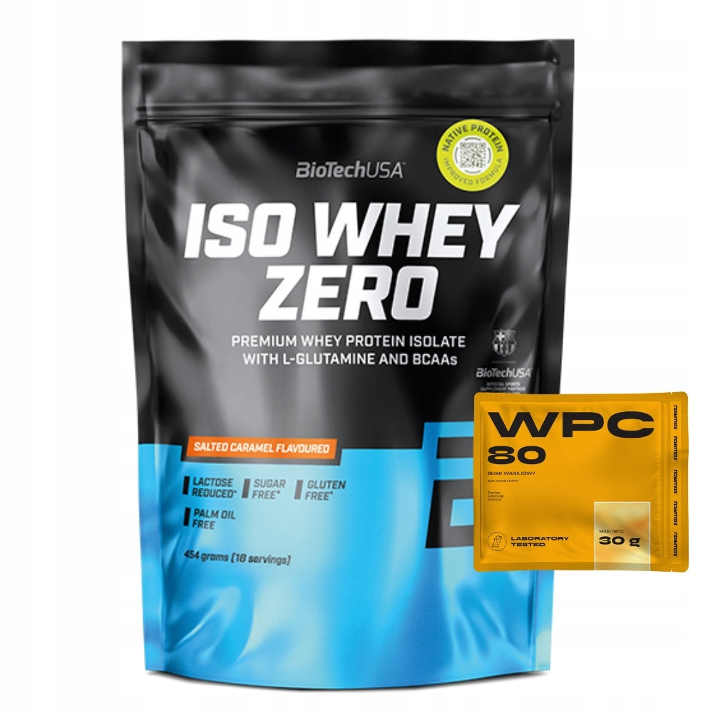 PROTEIN ISOLATE WPI BIOTECHUSA 454 G + WPC nowmax 80g CONDITIONER MUSCLE STRENGTH Expiration date at least six months from the date of purchase