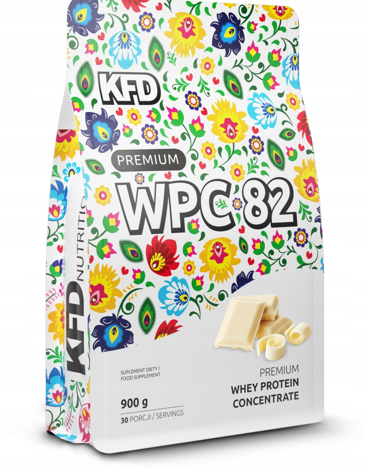 PROTEIN SUPPLEMENT KFD WPC 900G WHITE CHOCOLATE PROTEIN FITNESS TRAINING