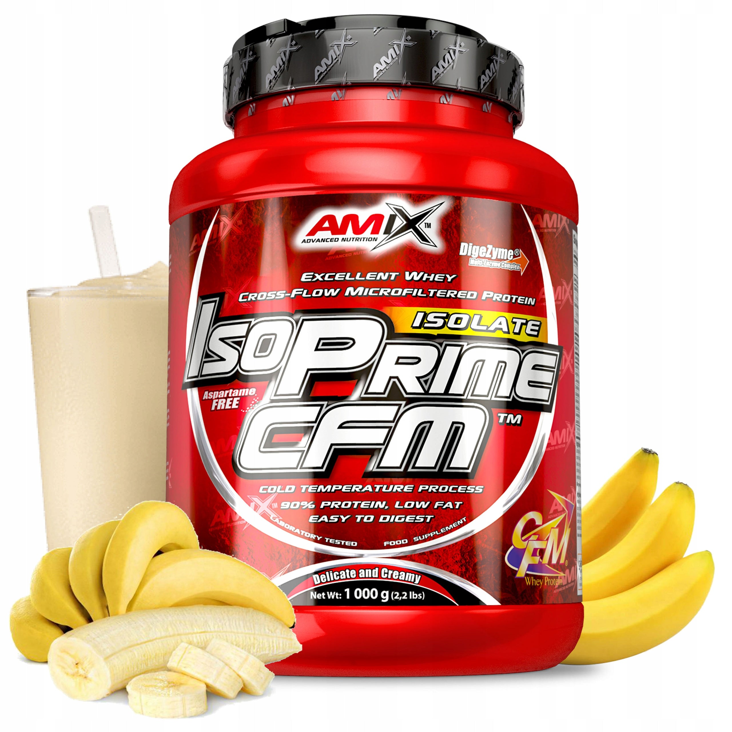 PROTEIN SUPPLEMENT Whey Isolate without carbohydrate sugar - Amix IsoPrime CFM