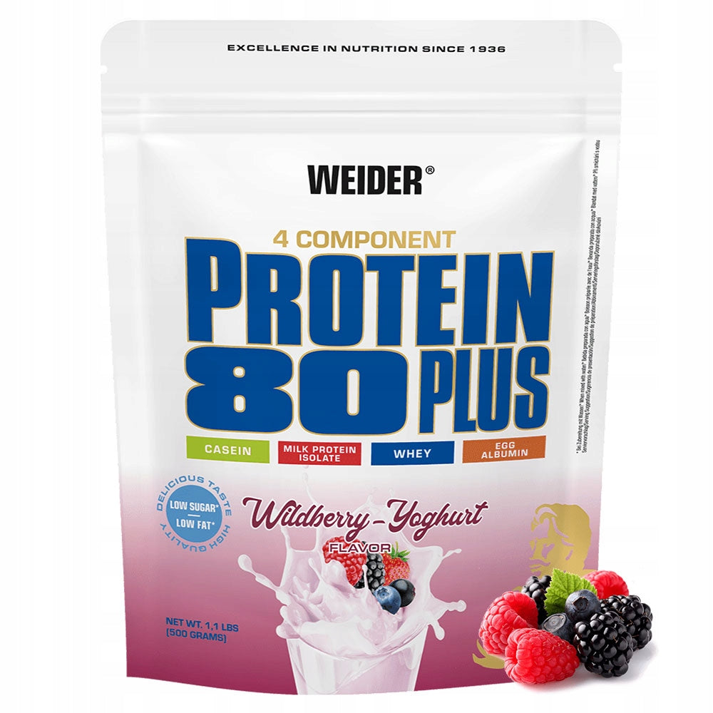 PROTEIN WEIDER PROTEIN 80 PLUS 500g BLUEBERRIES - WHEY ISOLATE CASEIN