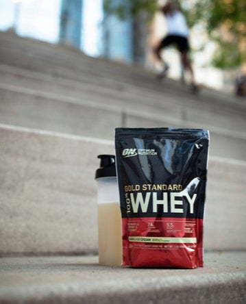 PROTEIN WHEY GOLD STANDARD 465G DOUBLE FLAVOR CHOCOLATE - OPTIMUM NUTRITION Expiration date not specified