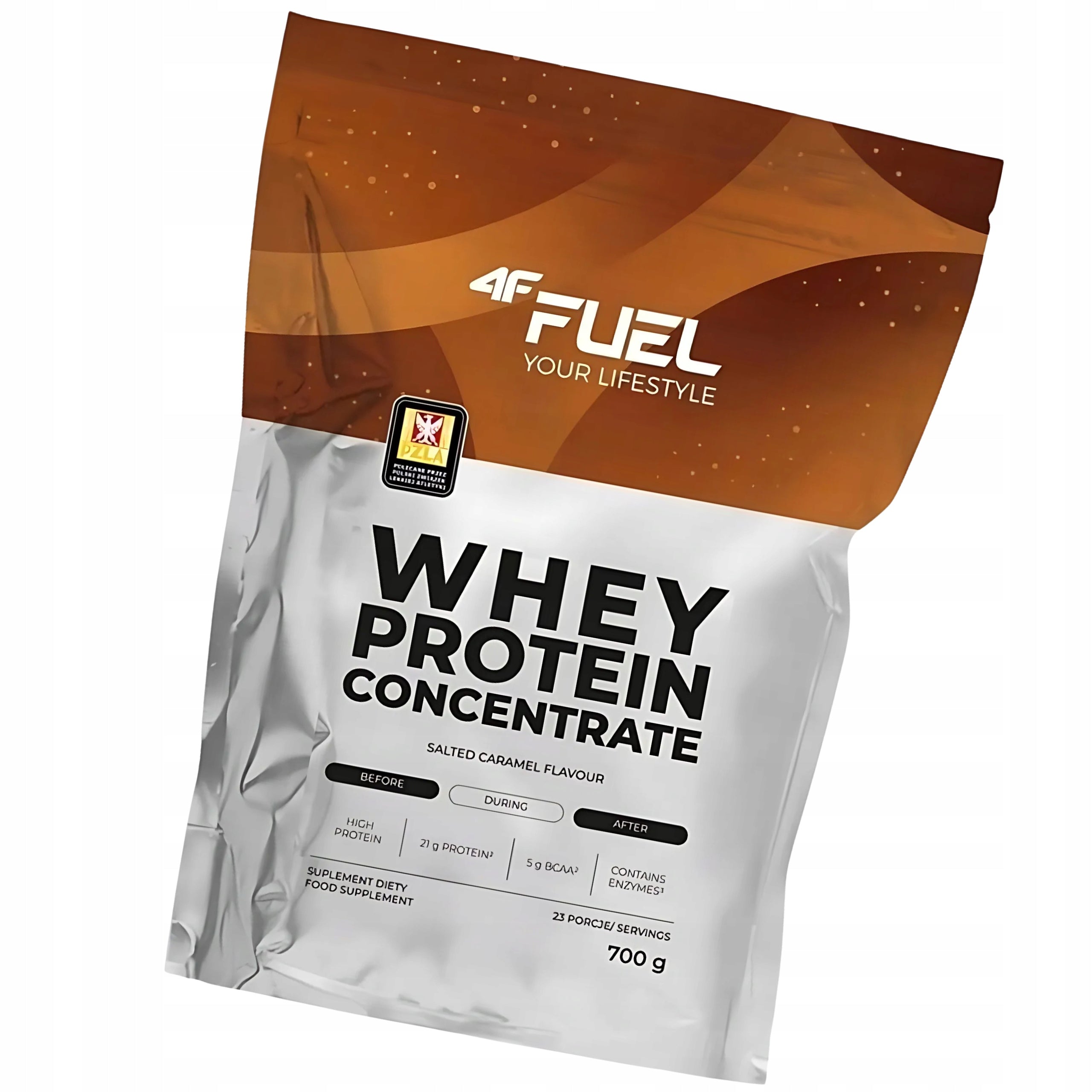 PROTEIN WPC CONCENTRATE 4F FUEL PROTEIN SUPPLEMENT STRENGTH SALT MASS CARAMEL 700g Expiration date at least six months from the date of purchase