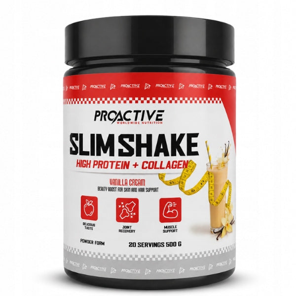 PROTEIN WPC concentrate COLLAGEN amino acids ProActive Slim Shake 500g VANILLA Expiration date not specified