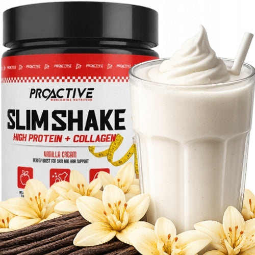 PROTEIN WPC concentrate COLLAGEN amino acids ProActive Slim Shake 500g VANILLA