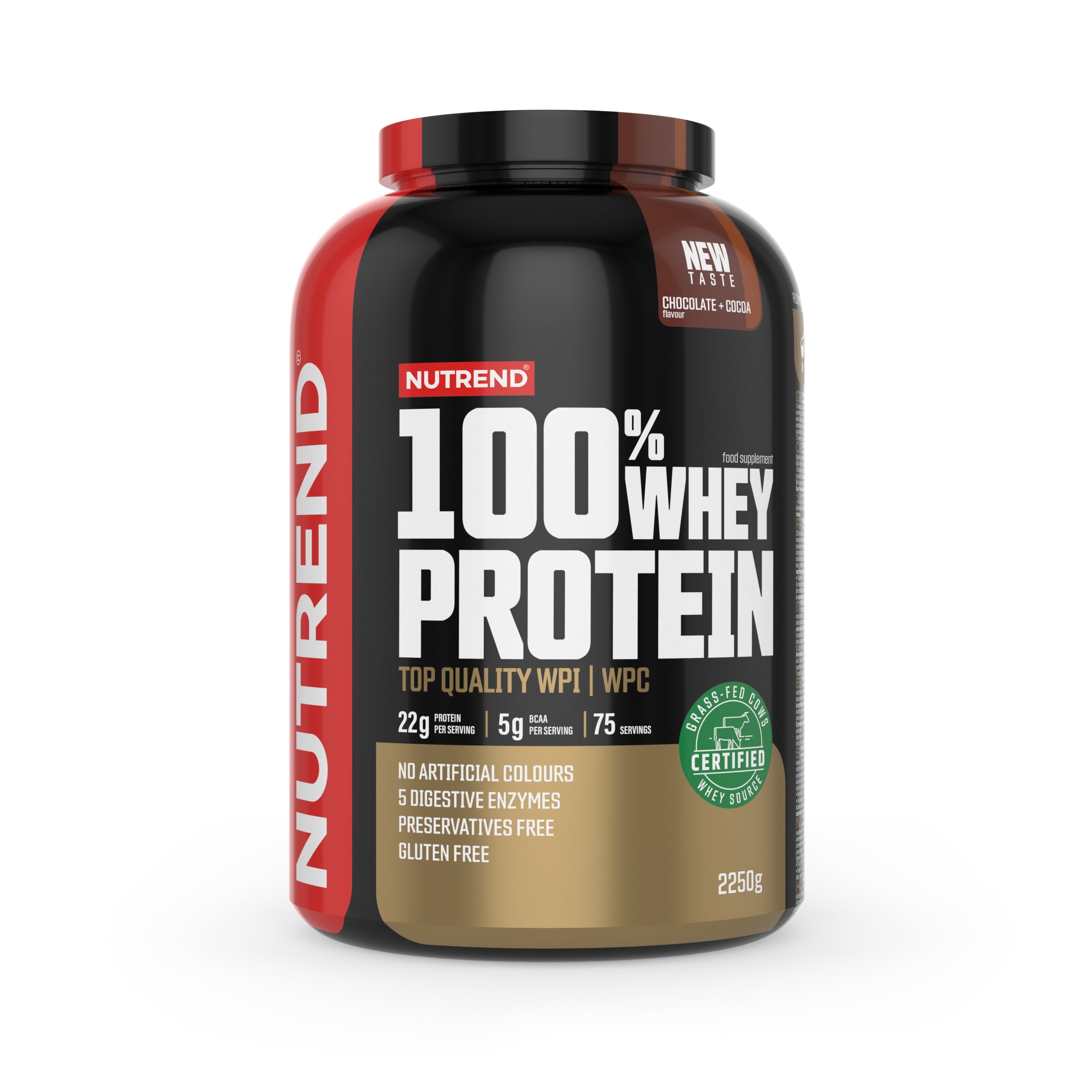 PROTEIN WPC concentrate conditioner Nutrend Whey Protein 2250g chocolate cocoa Manufacturer code 60381