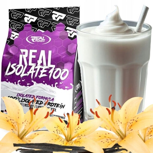 PROTEIN WPI ISOLATE without sugar Real Pharm Isolate 100 1800g VANILLA