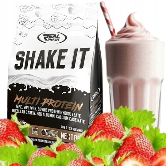 PROTEIN blend WPI/WPC protein supplement Real Pharm SHAKE IT 700g STRAWBERRY