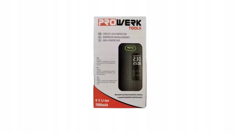 PROWERK TOOLS BATTERY COMPRESSOR Manufacturer code sena