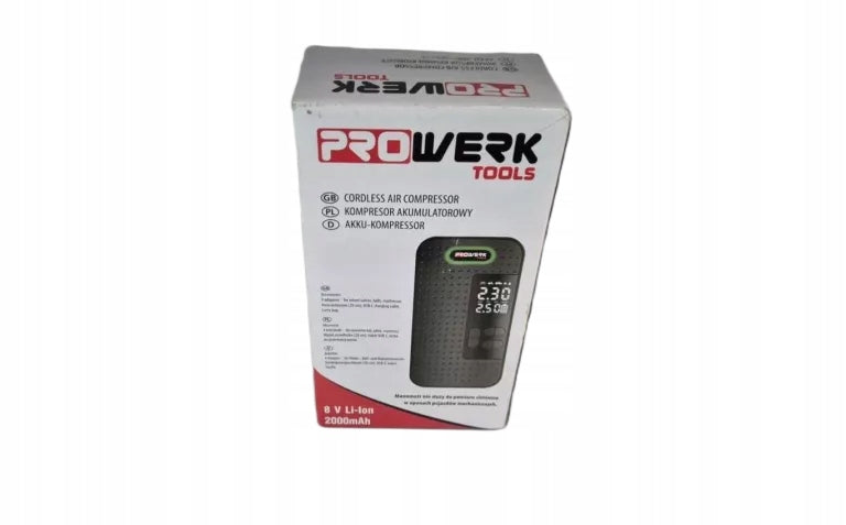 PROWERK TOOLS BATTERY COMPRESSOR Model PROWERK