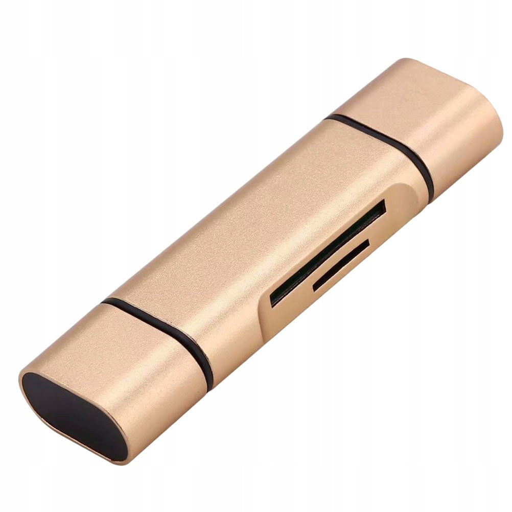 PRZENOŚNY CZYTNIK KART USB TYPE-C ZŁOTY DO LAPTOPA I TELEFONU Manufacturer code 10284062