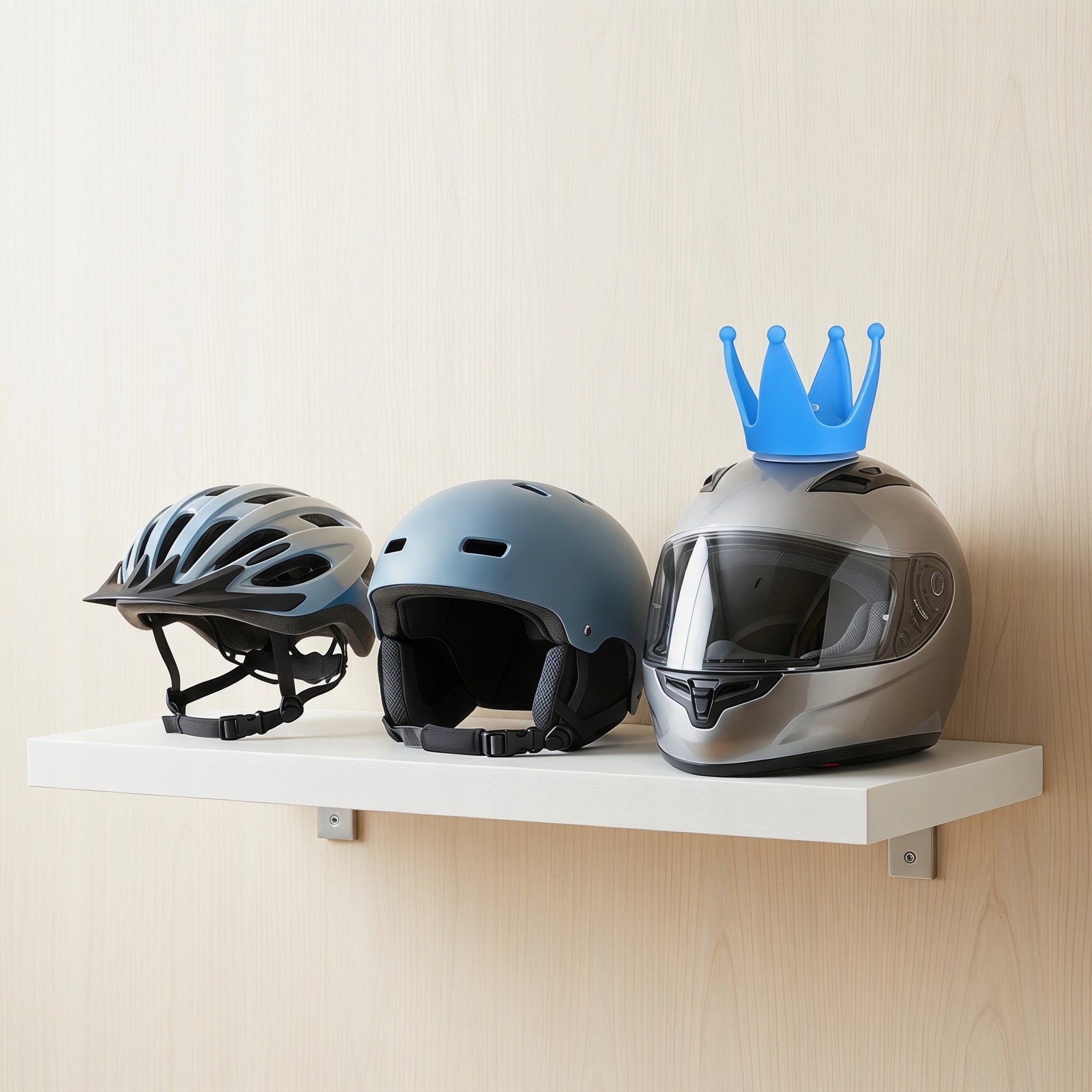 PRZYSSAWKA DO KASKU MOTOCYKLOWEGO PODWÓJNA NIEBIESKA 1 SZTUKA Color blue
