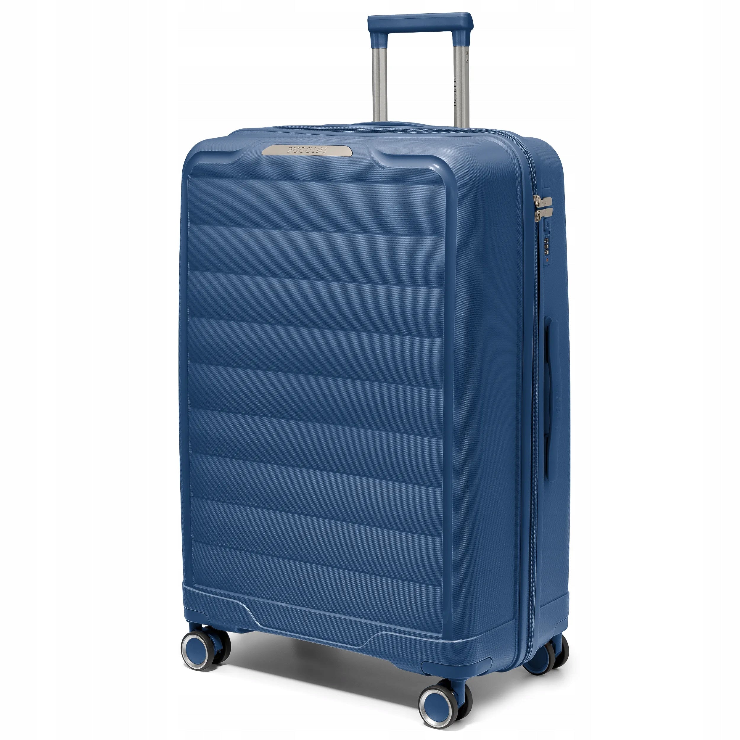 PUCCINI Large Travel Suitcase 4 Wheels Hard Polypropylene Garnet PP030A-7A