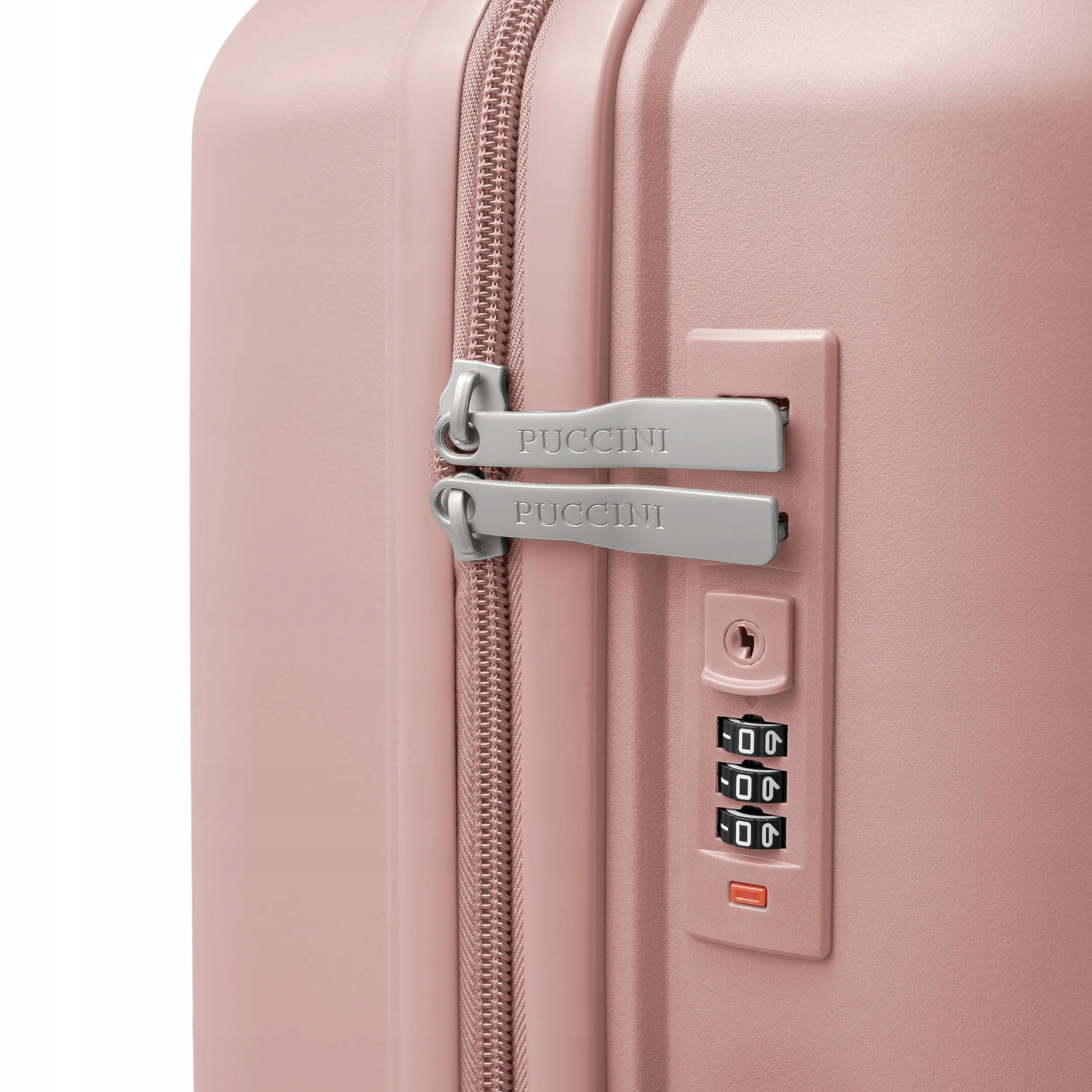 PUCCINI Large Travel Suitcase Hard On Wheels PP Pink PP029A-3C Height 77 cm