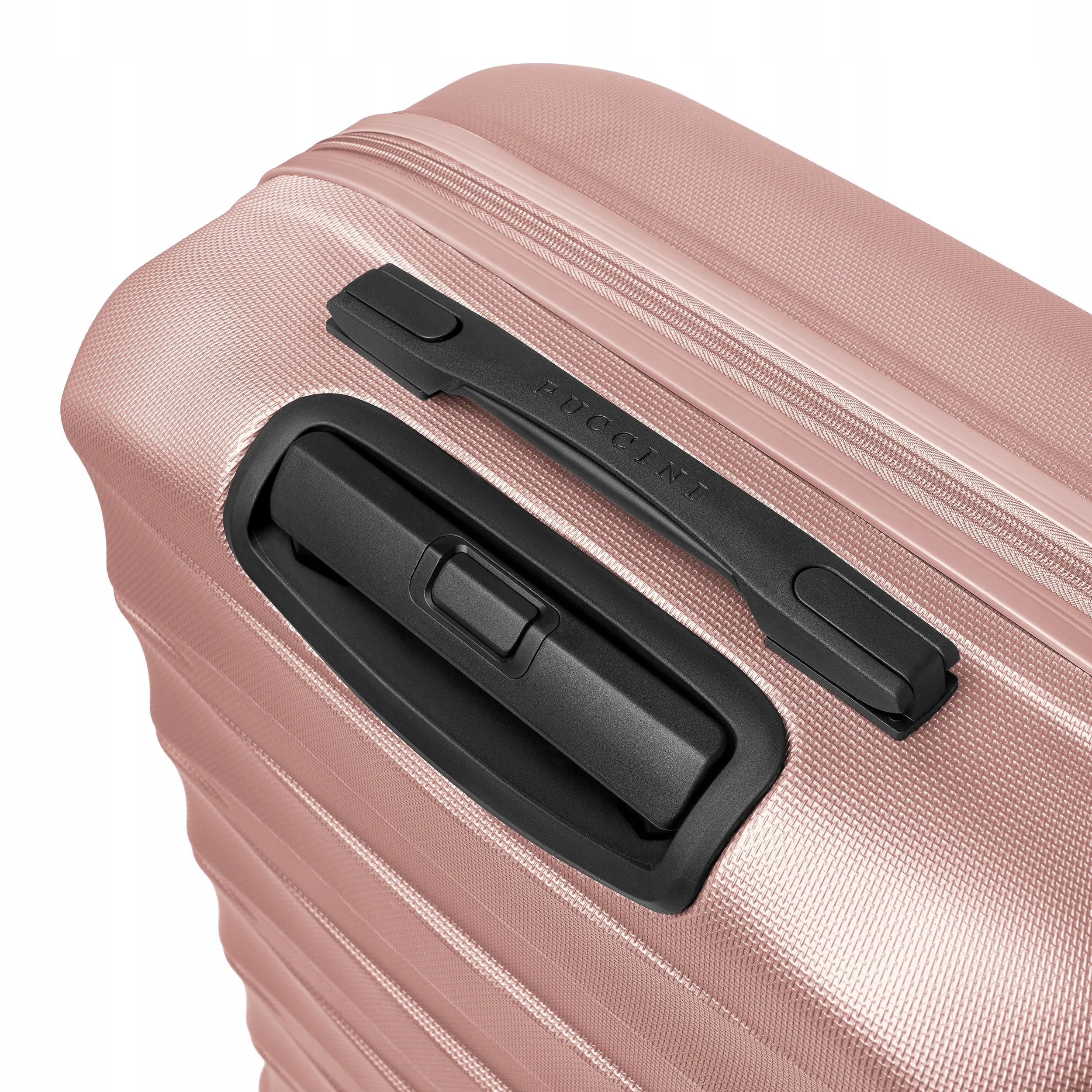 PUCCINI Medium Travel Suitcase On Wheels Hard ABS Pink ABS030B-3C Depth (shorter edge) 26 cm