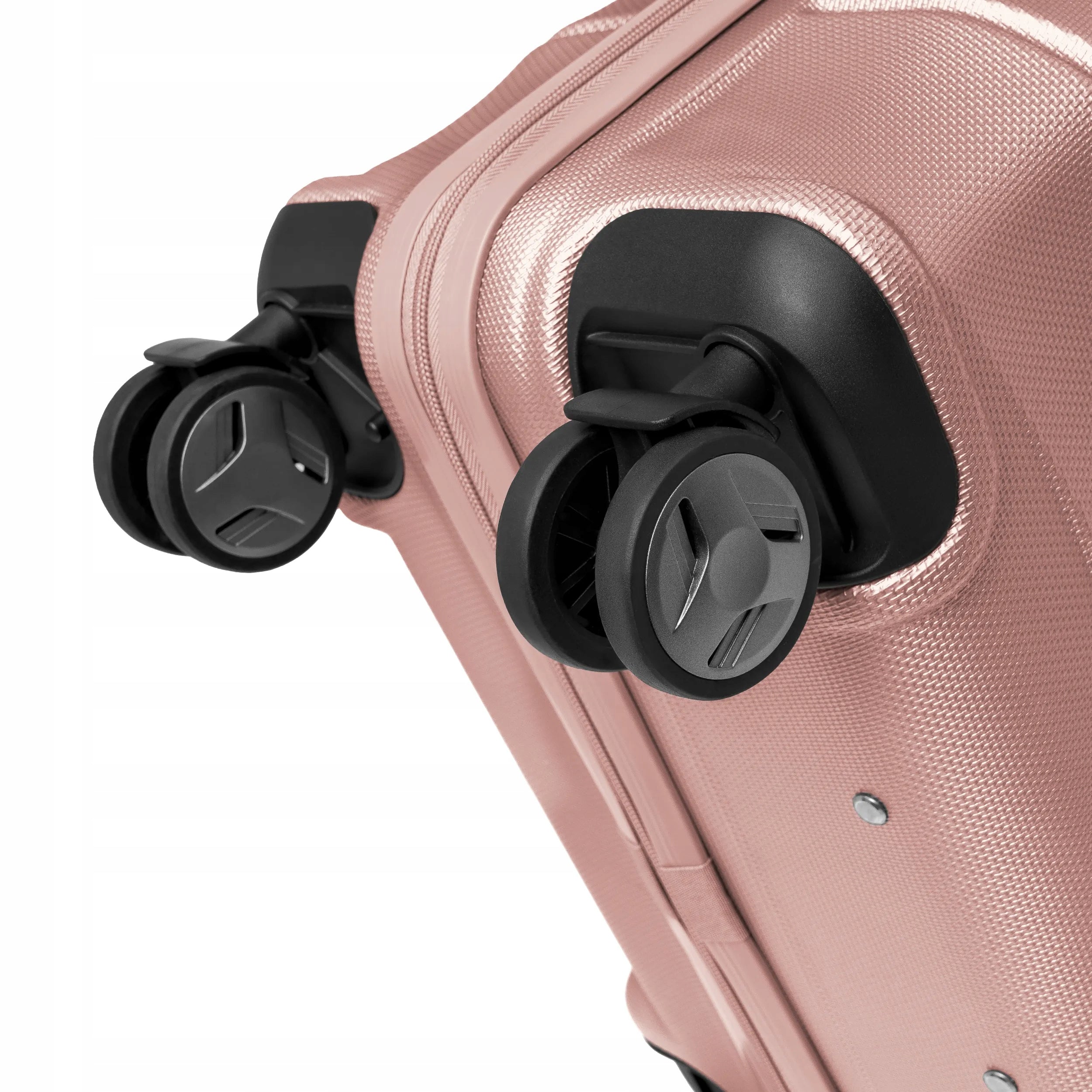 PUCCINI Medium Travel Suitcase On Wheels Hard ABS Pink ABS030B-3C Width (longer edge) 44 cm