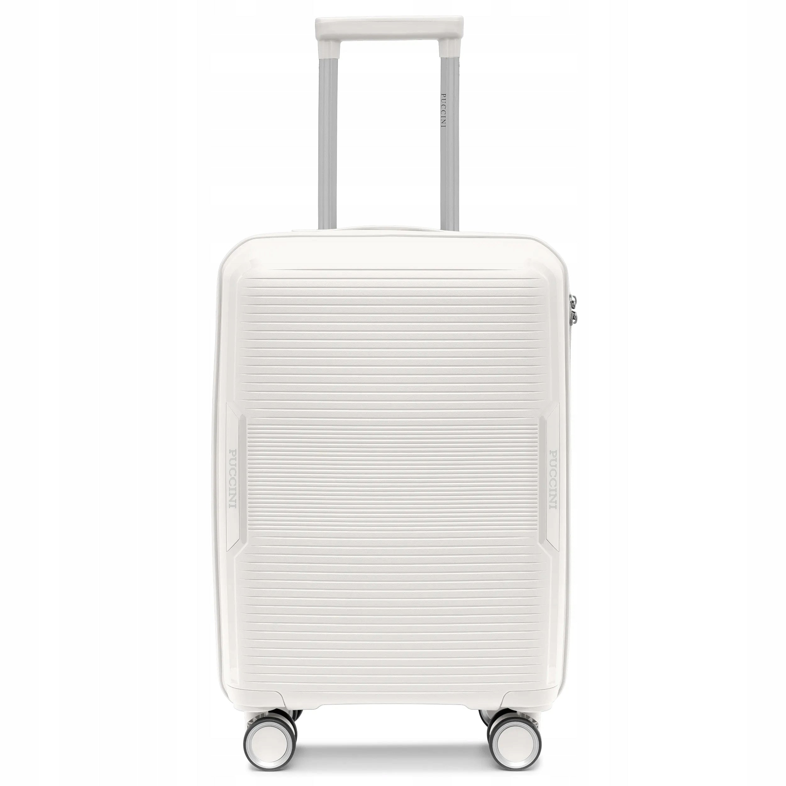PUCCINI Travel Cabin Suitcase Hard On Wheels PP White PP029C-0 Packaging status original
