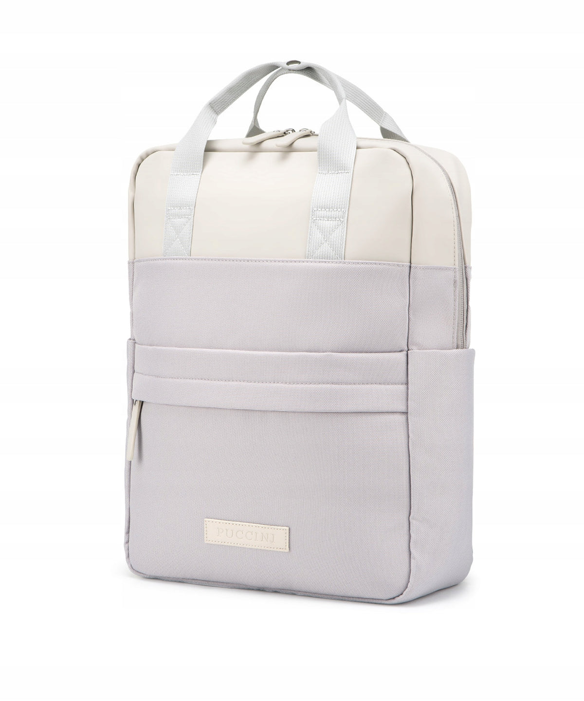 PUCCINI city backpack purple BEIGE LILAC HANDY FASHIONABLE