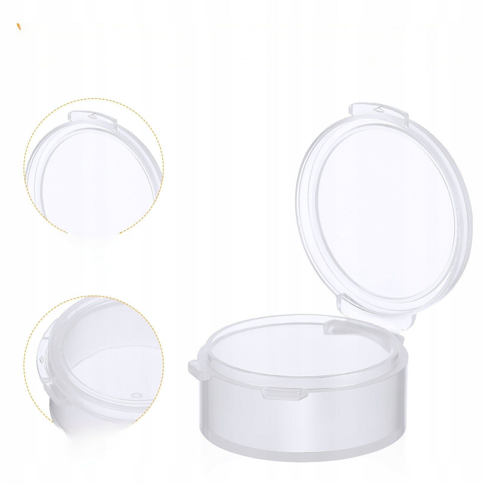 PUDEŁKA PLASTIKOWE NA STOPERY DO USZU PRZEZROCZYSTE 20 SZTUK Medical device type accessories for a medical device or a product without an intended medical purpose