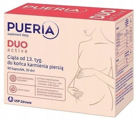 PUERIA DUO vitamins for pregnant women USP Zdrowie 90 capsules