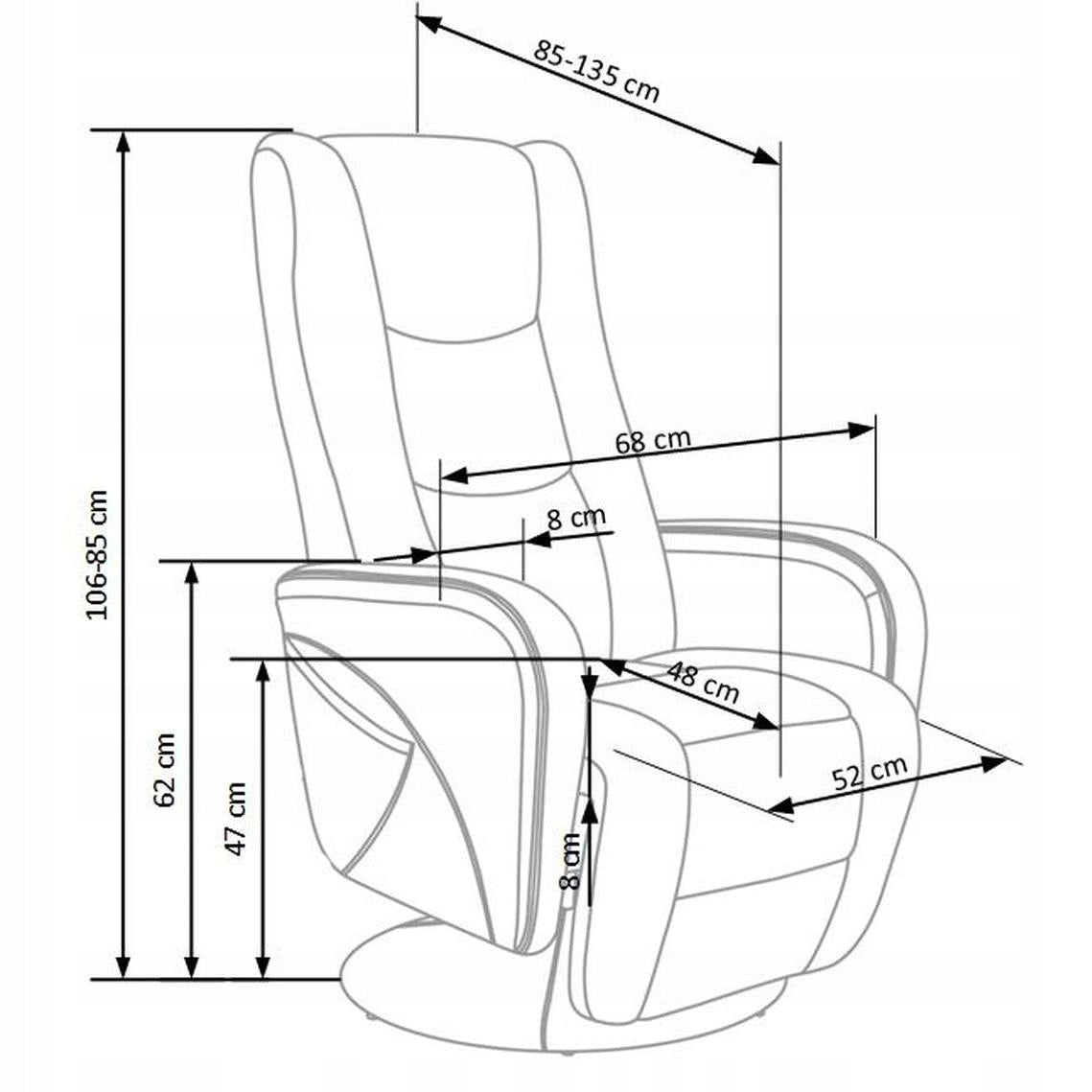 PULSAR recliner with massage Halmar black EAN (GTIN) 5905248112490