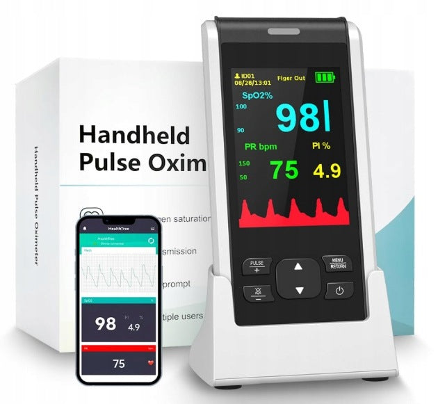 PULSE OXIMETER HOLFENRY FINGER MEDICAL BATTERY BLUETOOTH LED PORTABLE Packaging status original