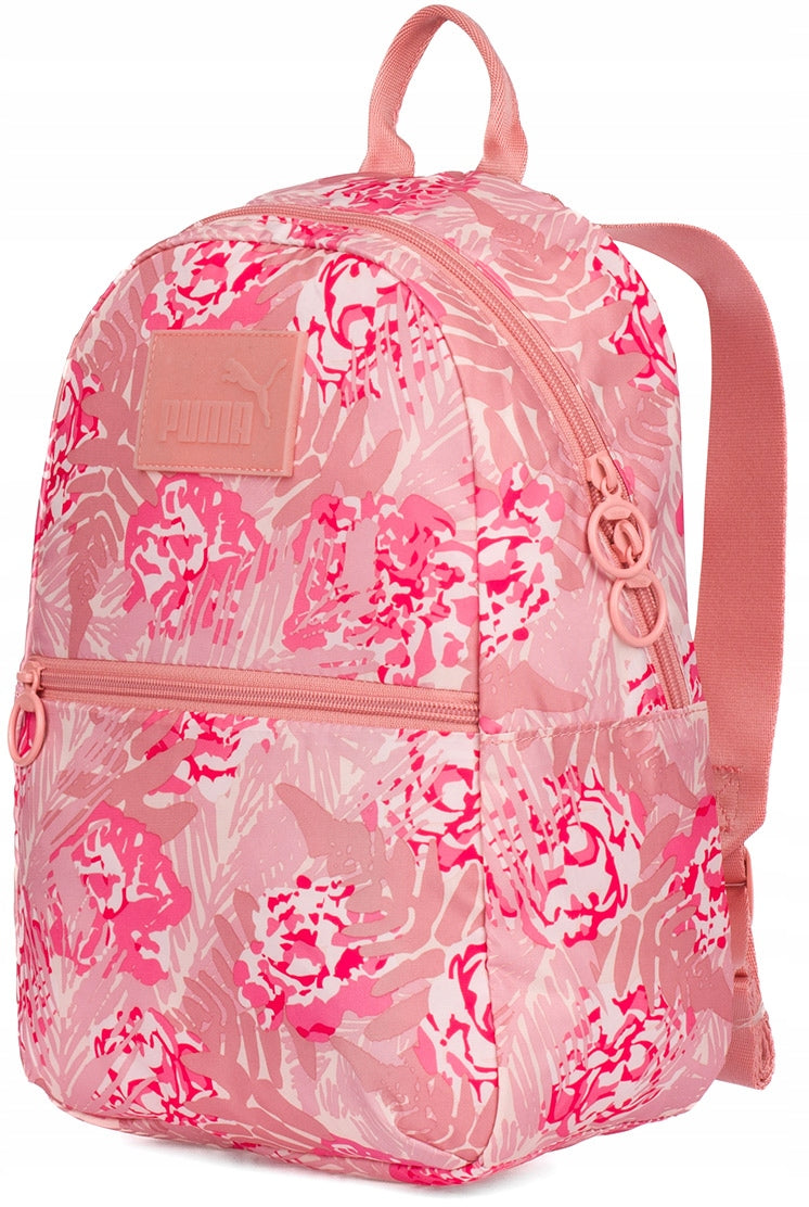 PUMA CORE POP CHILDREN'S SMALL SCHOOL SPORTS BACKPACK WITH FLOWERS PINK Brand Puma