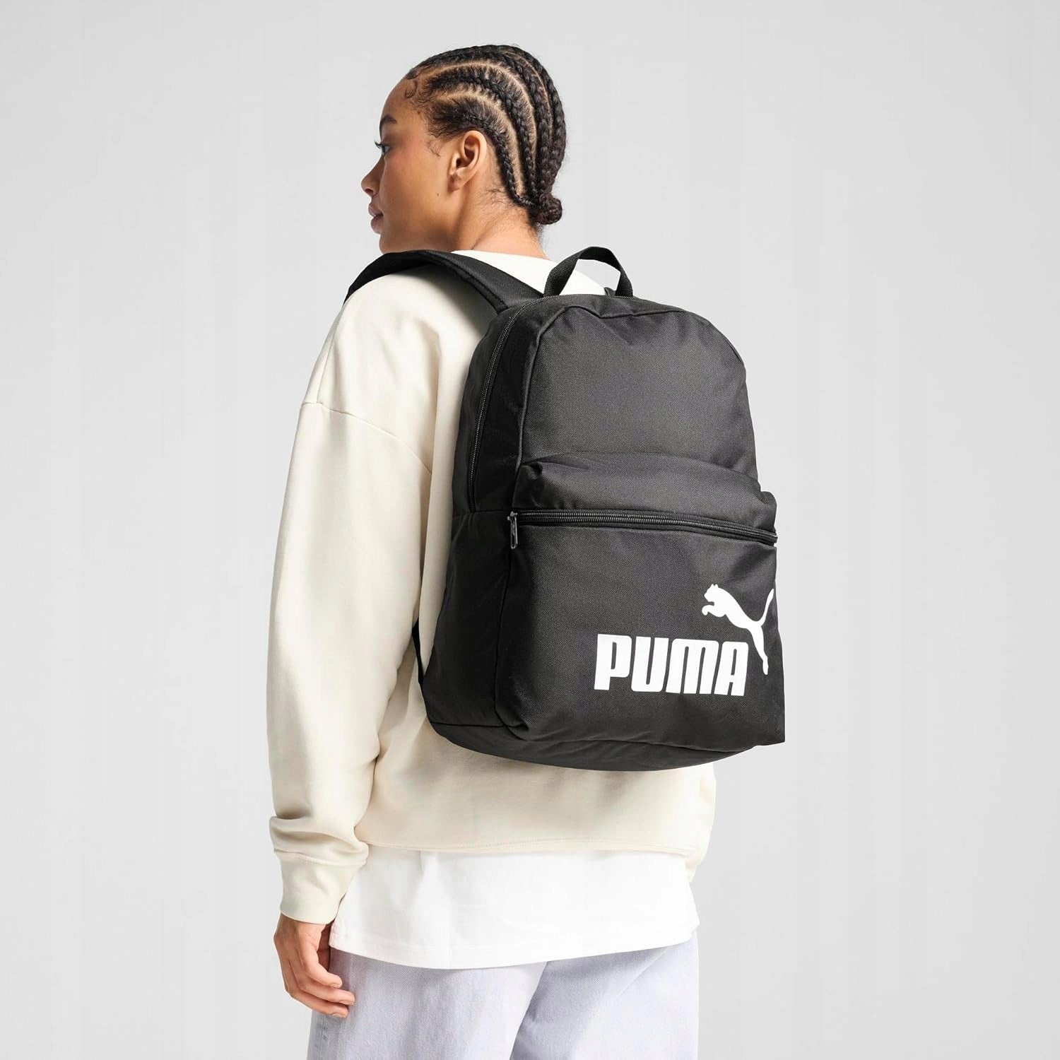 PUMA Phase School Backpack Black 22L Sports Laptop Packaging status original