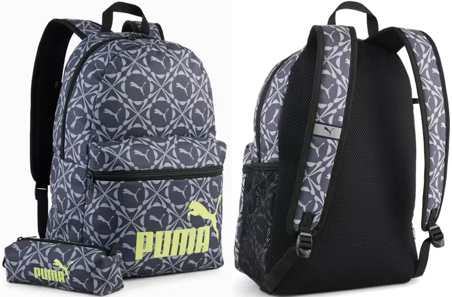 PUMA SET 2IN1 BACKPACK AND PENCIL CASE CLASSIC LOGO SCHOOL SET BLACK