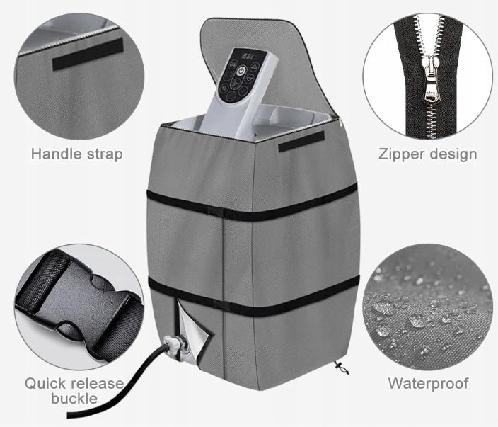 PUMP COVER FOR HOT TUB JACUZZI INSULATED PROTECTIVE Length 38 cm