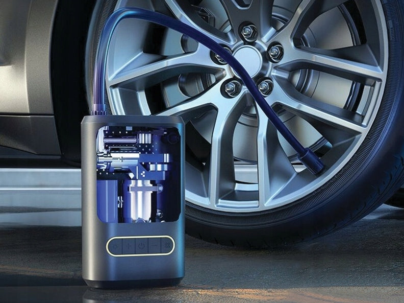 PUMP Electric WIRELESS Bicycle Car Compressor 80W 4000mAh Manufacturer code Kompresor SAMOCHODOWY Pompka Bezprzewodowa