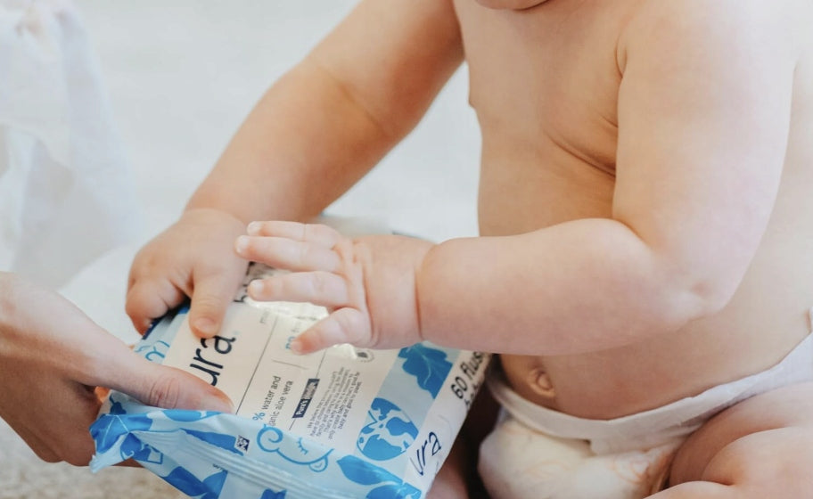 PURA FLUSHABLE BABY WIPES WET WIPES FOR KIDS 60PCS 99% WATER Manufacturer code 5060766310879